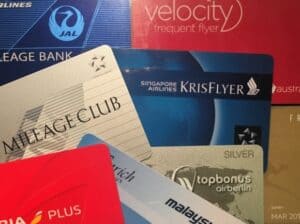 Assorted frequent flyer program cards