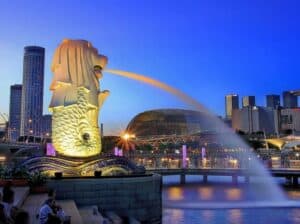 Singapore Merlion statue
