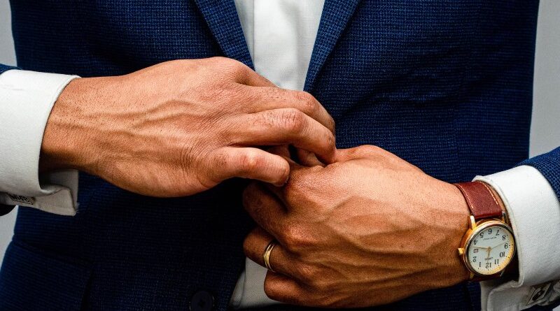 Man in suit with a nice watch