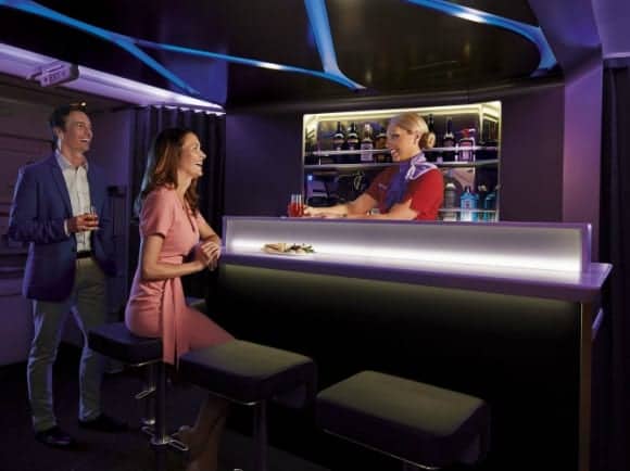 Virgin Australia Business class bar