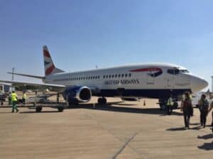 Comair 737 in British Airways livery