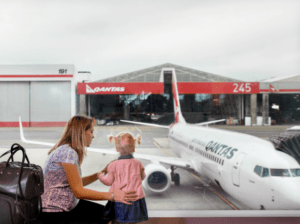 Qantas Club 737 children