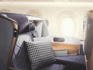 Singapore Airlines business class seat