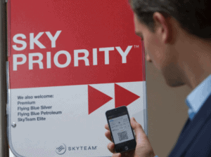 SkyTeam Sky Priority sign