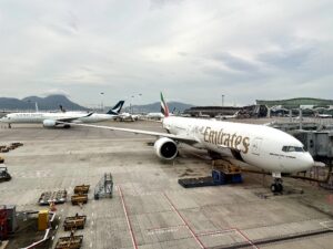 Emirates Boeing 777-300ER at HKG