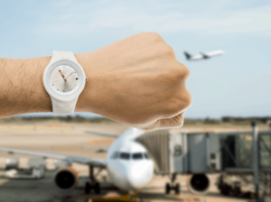 Flight delay clock
