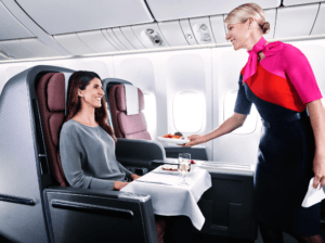 Qantas 747 Business Class