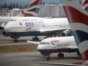 British Airways Boeing 747 in Oneworld livery