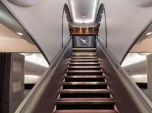 Qantas A380 staircase