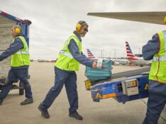 American Airlines baggage handlers