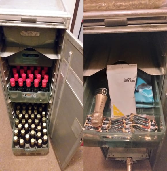 Hvr's newly delivered Qantas bar cart