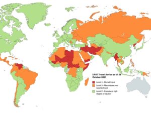 Updated DFAT travel advice as of October 2021