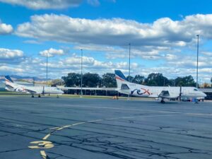 Rex Saab 340 planes at Albury Airport