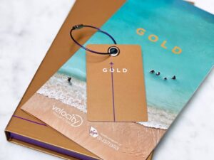 Velocity Gold status membership pack and card