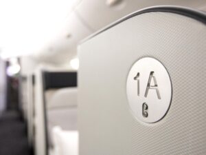 Qantas first class seat 1A