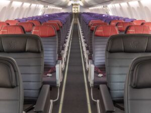 Virgin Australia Boeing 737-800 cabin interior business and economy