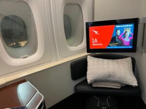 Qantas First Class suite on the A380