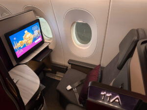 Qatar Airways Qsuite on the Airbus A350-1000