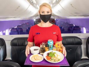 Virgin Australia business class drinks menu