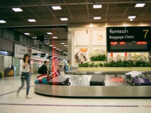 Baggage claim at airport