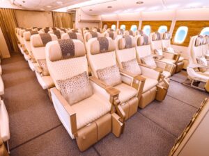 Emirates Airbus A380 Premium Economy cabin