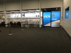 Entrance to the Rex Lounge in Melbourne Terminal 4