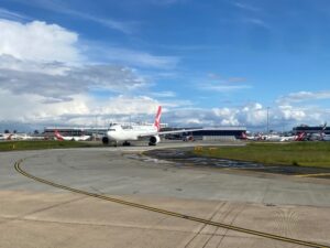 Qantas A330 at Melbourne Airport