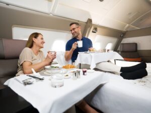 Couples can share adjoining Suites on the Singapore Airlines A380