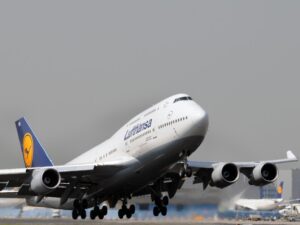 A Lufthansa Boeing 747-400