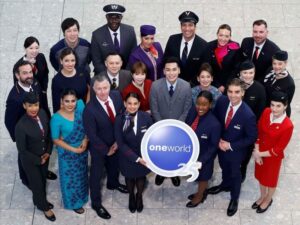 Cabin crew from Oneworld's 13 member airlines in 2024