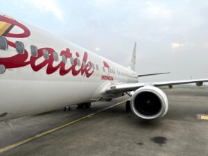 Boarding a Batik Air flight at CGK