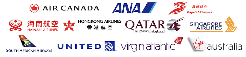 Velocity Frequent Flyer redemption partner airlines as of July 2025: Air Canada, ANA, Capital Airlines, Hainan Airlines, Hong Kong Airlines, Qatar Airways, Singapore Airlines, South African Airways, United, Virgin Atlantic and Virgin Australia.