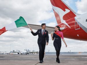 Qantas flight QF5 runs from Sydney to Rome via Perth