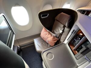 Singapore Airlines Business Class on the Airbus A350 regional configuration