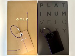 Velocity Gold and Platinum status membership packs with baggage tags