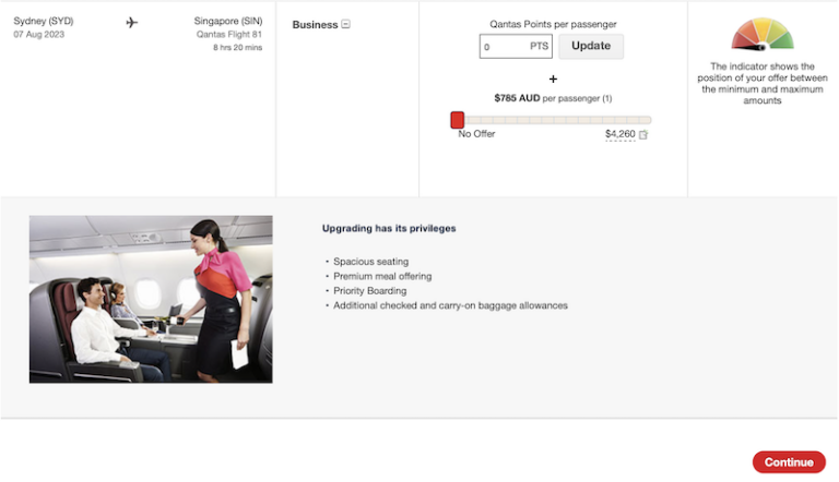How to Successfully Upgrade Flights with Qantas Points
