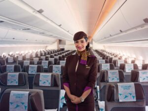 Etihad Economy Space seats on the Airbus A350