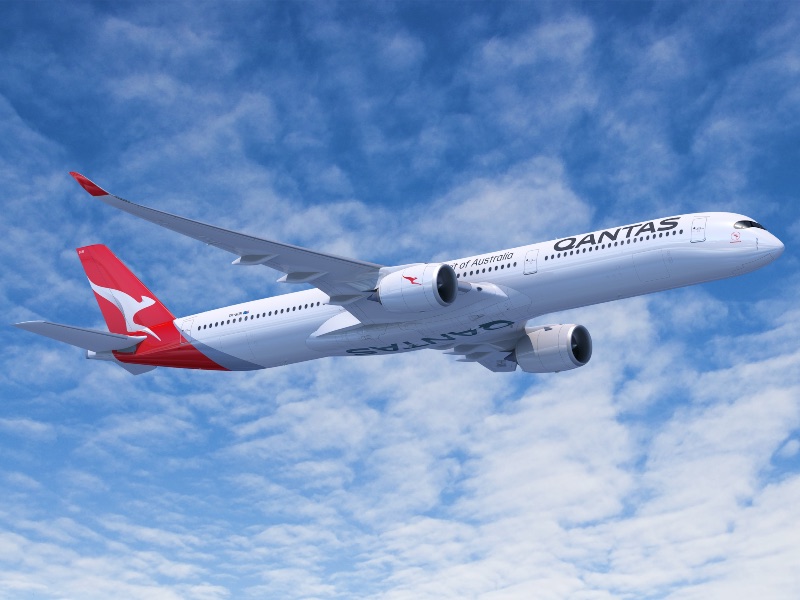 Airbus A350-1000 in Qantas livery