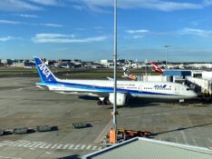 All Nippon Airways (ANA) Boeing 787 at Sydney Airport