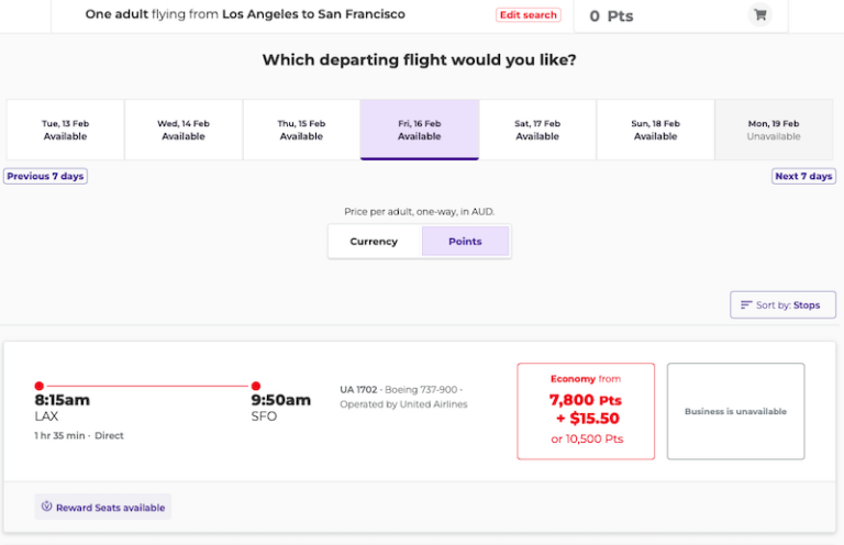 How to Spend 10,000 Virgin Australia Velocity Points