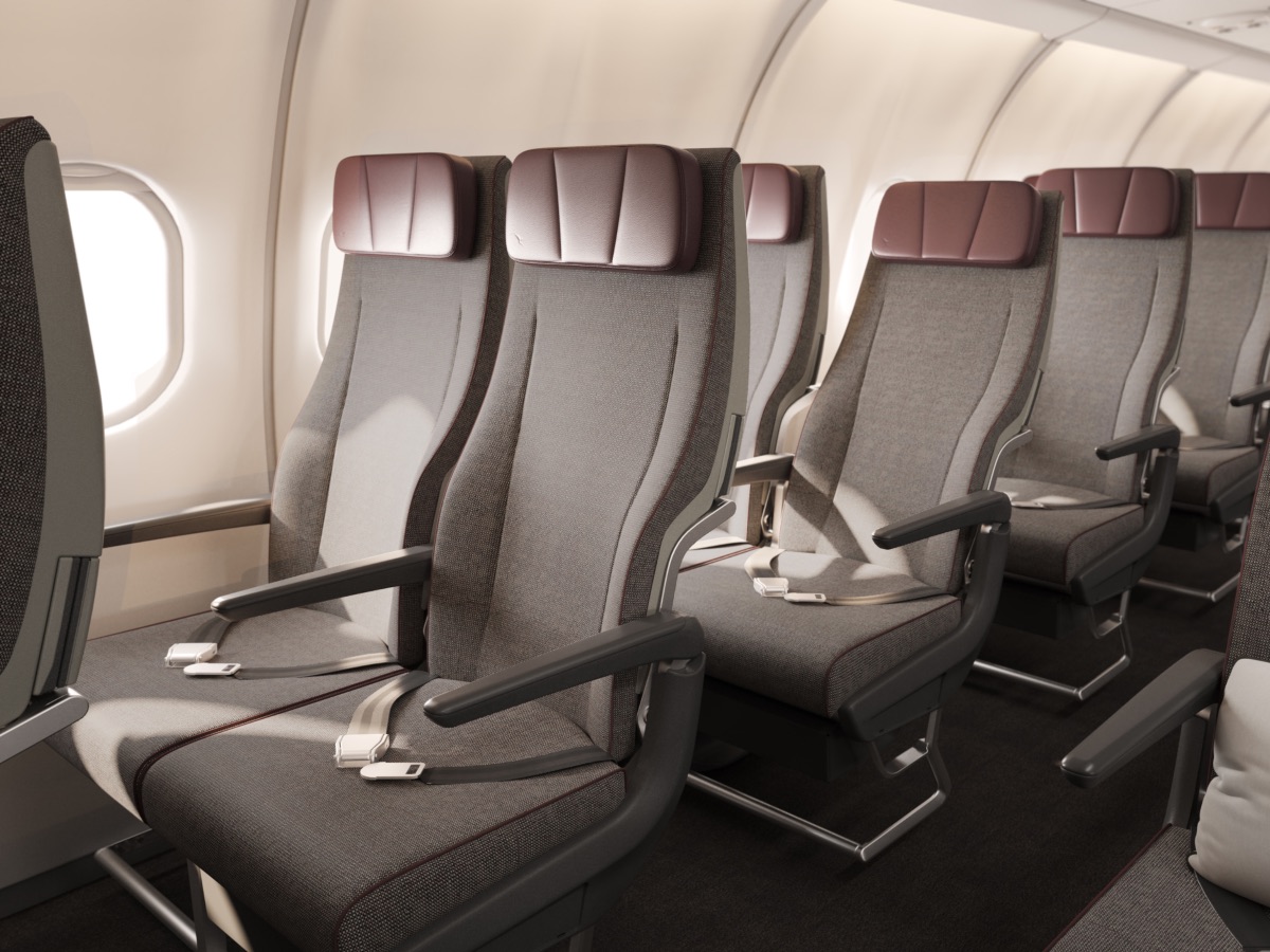 Refurbished Qantas A330-200 Economy seats