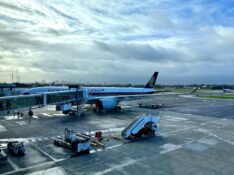Singapore Airlines A350 plane at Adelaide Airport