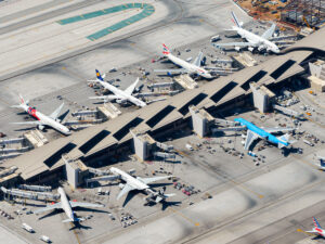 Many fifth-freedom routes pass through LAX