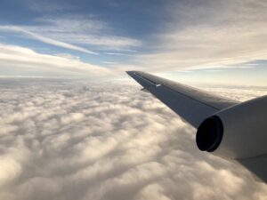 View out the window on a Link Airways Saab 340 flying from NTL to CBR