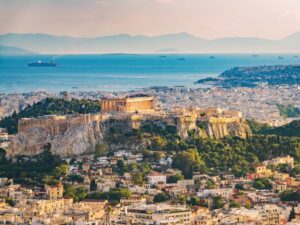 Athens, Greece in European summer
