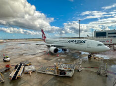 Qantas Airbus A330-200 at Melbourne Airport
