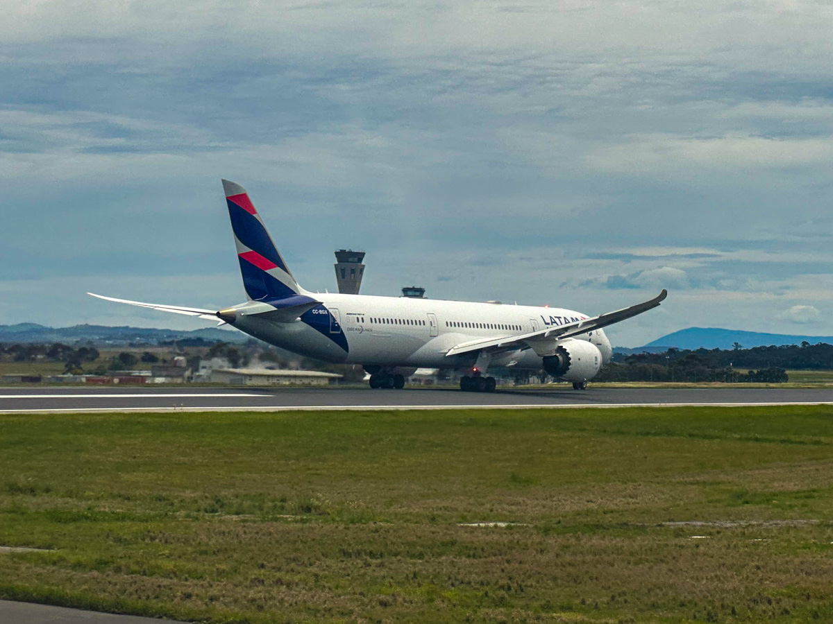 LATAM Airlines Boeing 787 at Melbourne Airport