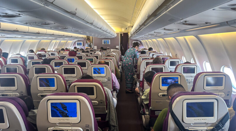 Malaysia Airlines A330-300 Economy Class cabin