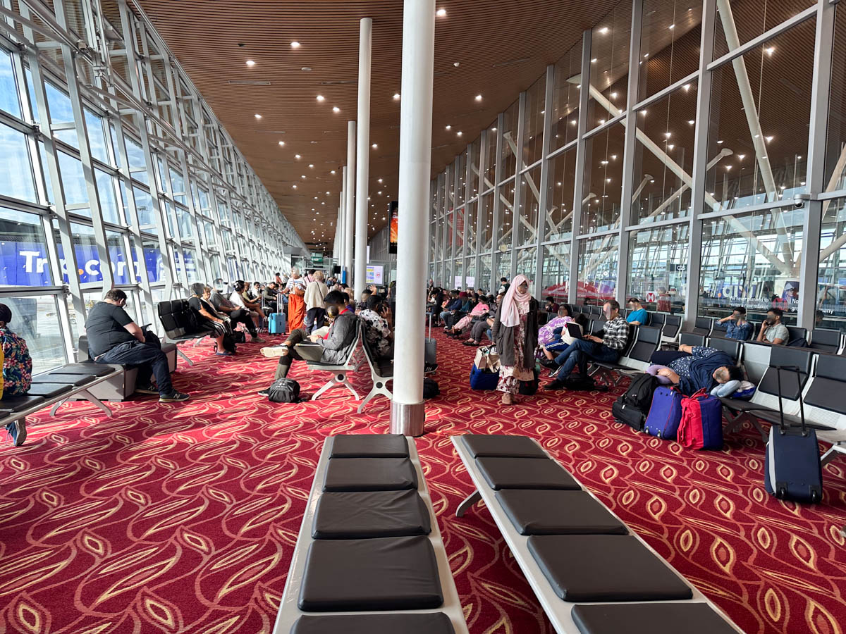 The gate waiting area at Kuala Lumpur International Airport