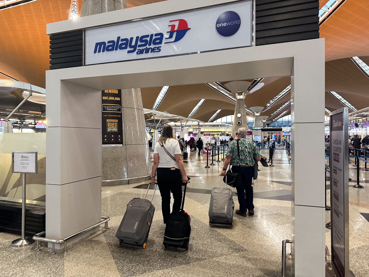 MH premium check-in area at KLIA